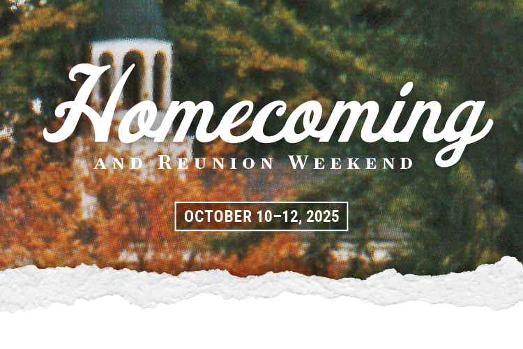 Homecoming and Reunion Weekend October 10-12